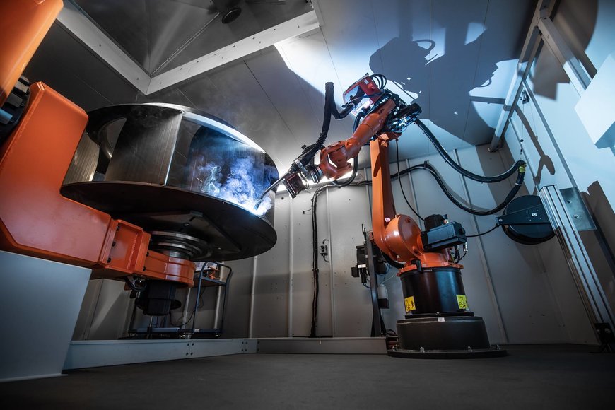 Welding huge fans: Medium-sized company relies on robot technology